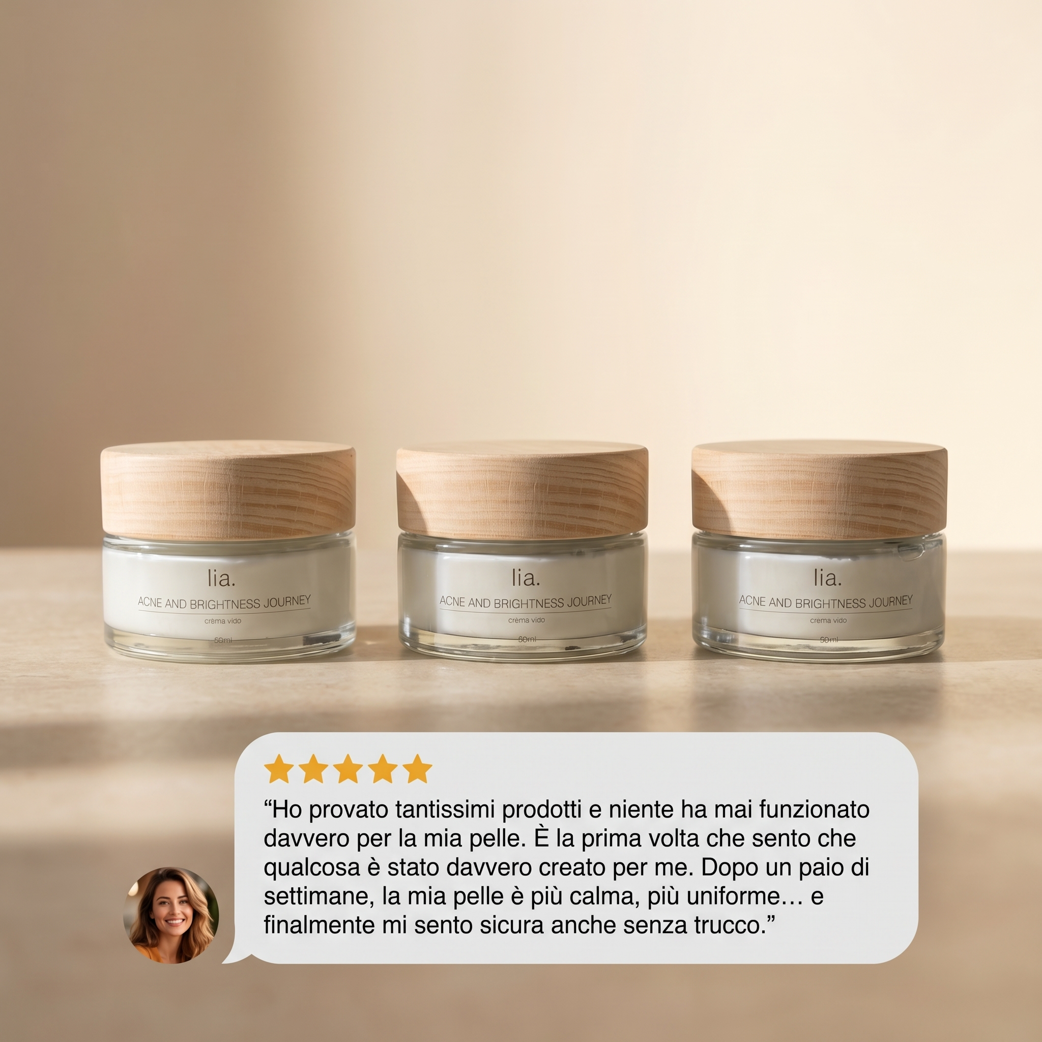 Lia - La crema viso su misura per la tua pelle (50ml)